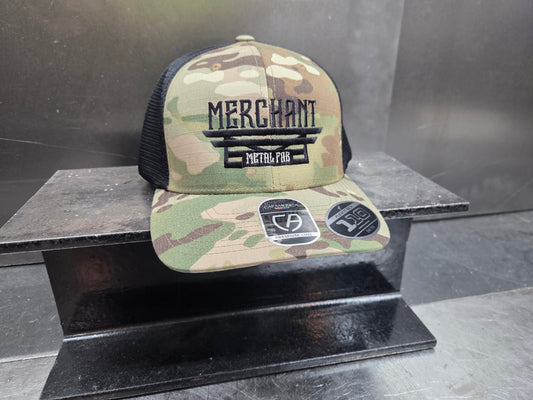 Trucker Snap-Back + Flex-Fit (camo/black)