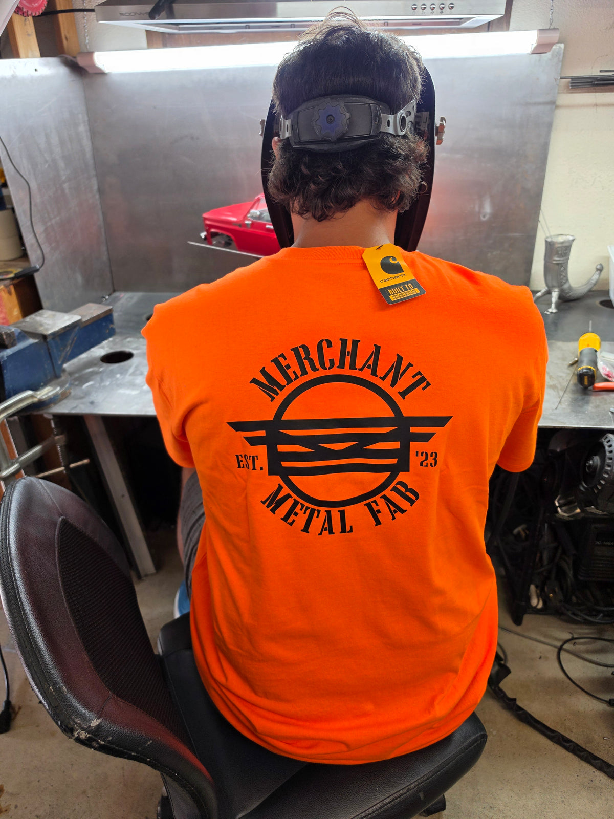 Carhartt Orange Pocket Crew Neck